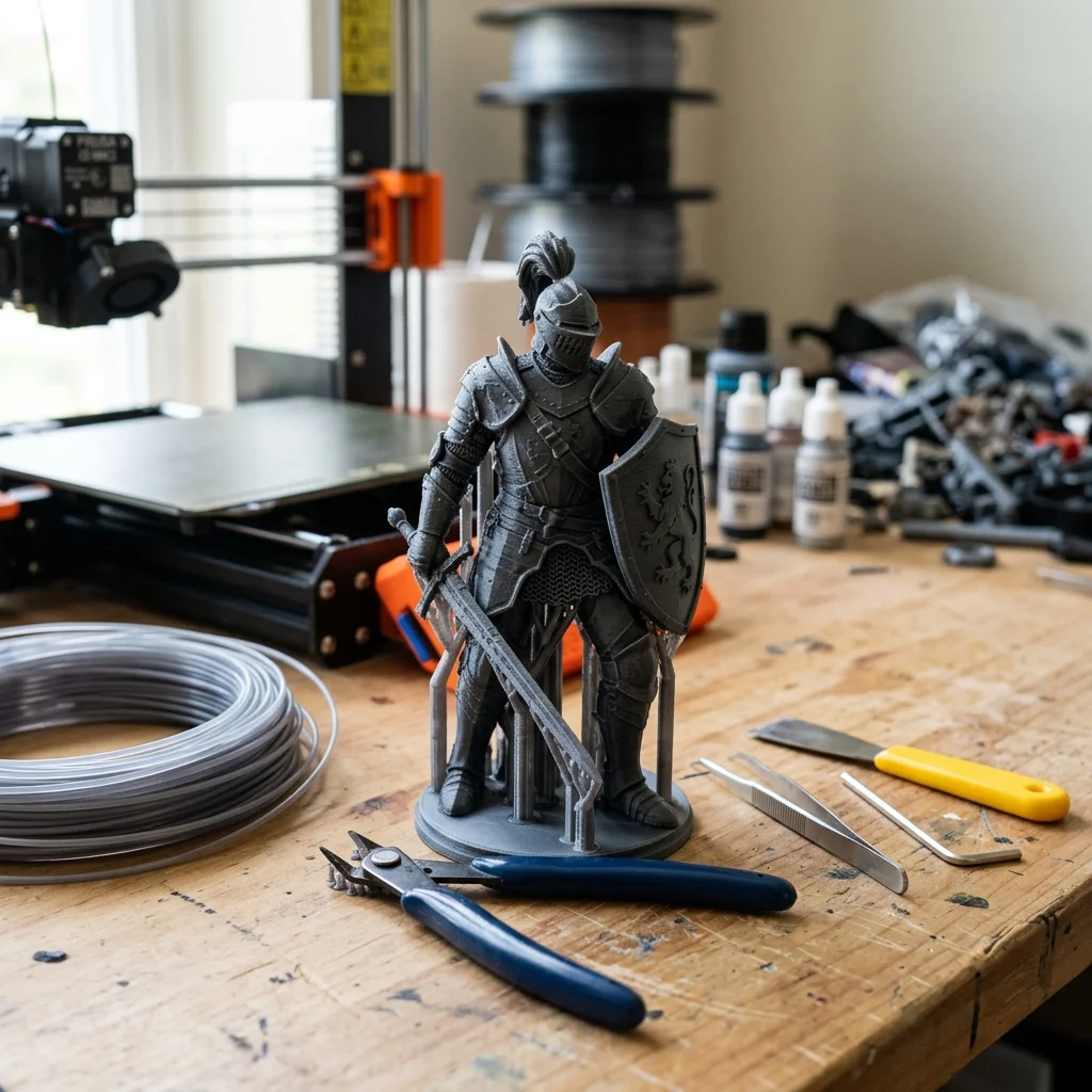 AI ile Üretilmiş 3D Baskı Figürü
