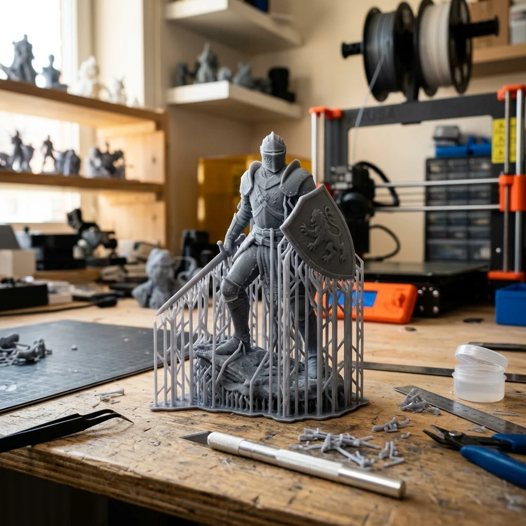 Yapay zeka ile tasarlanıp basılmış konsept 3D model